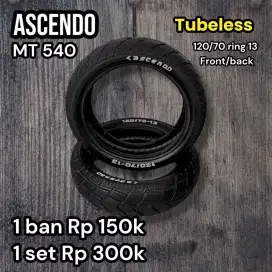 Ban ASCENDO MT540 depan/belakang 120/70 - 13