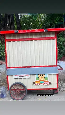 Gerobak container second
