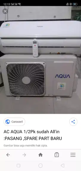 Jual AC merk Aqua
