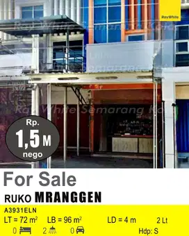 DIJUAL RUKO DI MRANGGEN A3931