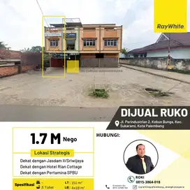 Dijual Ruko di Jl Perindustrian 2 Kota Palembang