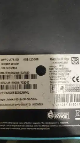 jual HP Oppo A78 5G