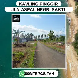 Tanah kavling siap bangun Lokasi di jalan utama natar negri sakti
