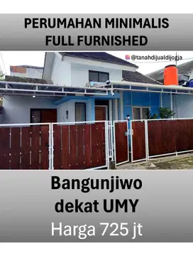 Rumah Siap Huni dalam Perumahan dekat Kampus UMY di Bangunjiwo