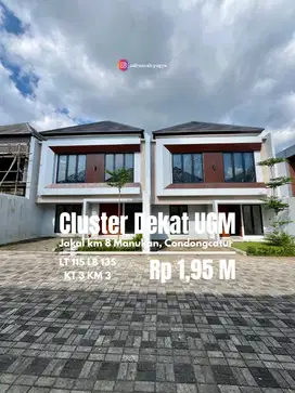 Rumah baru cluster dekat UGM jakal km 8 Manukan Condongcatur