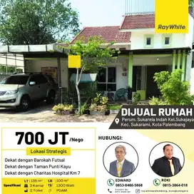 Dijual Cepat Rumah di Perumahan Sukarela indah Kota Palembang