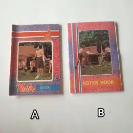 Buku notes kecil pramuka (ukuran 7 x 10,5 cm) Model A & B