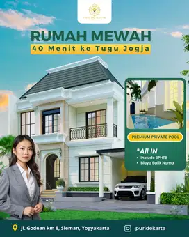 Rumah Murah Dekat  Kampus Universitas 'Aisyiyah SHM -IMB  Jl Godean