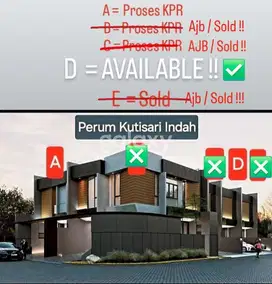 JUAL RUMAH BARU GRESS MINIMALIS TERLARIS 5 UNIT SISA 1 UNIT KUTISARI