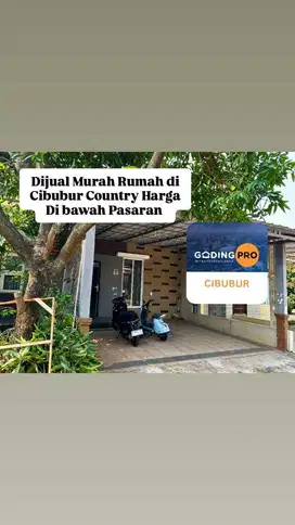 Super Murah Rumah Siap Huni Tanah 120 Di Cibubur Country, Harga BU