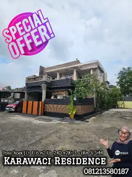 dijual cepet rumah hoek depan playground di karawaci residence