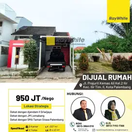 Dijual Cepat Rumah di Jl Prajurit Kemas Ali Kota Palembang