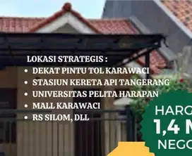 Dijual: Rumah Satu Lantai di Palem Semi, Tangerang