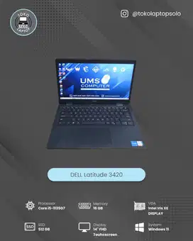 DELL 3420 INTEL CORE i5 GEN 11 RAM 16GB SSD 512GB FHD TOUCH