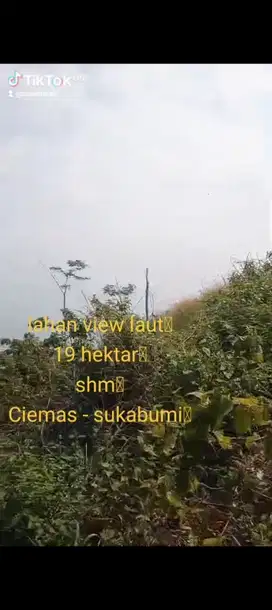 di jual lahan/tanah view laut di Ciemas sukabumi