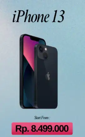 IPHONE 13 128GB DISKON CICILAN 4JUTA GARANSI RESMI