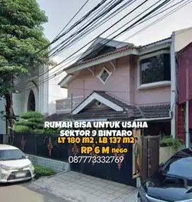 13377// jual rumah usaha strategis bintaro sektor 9