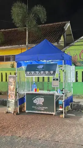 stand dagang/makanan/minuman dll