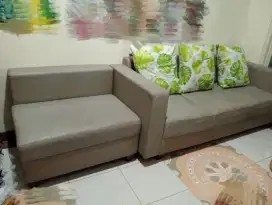 Sofa minimalis letter L terpisah