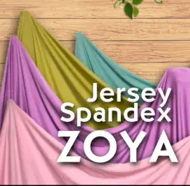 Kain Jersey Spandek Zoya Jual Per 0,5 M