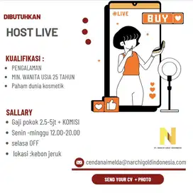 Dibutuhkan host live