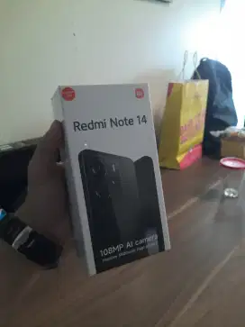 FS RedMi notE 14 With Ram 8/256gb Black Midnight Baru