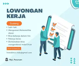 Dibutuhkan orang Gudang