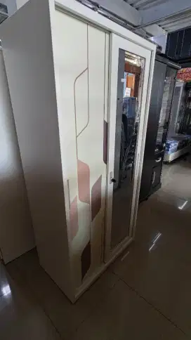 Lemari pakaian besi barubpromo slide 2pintu