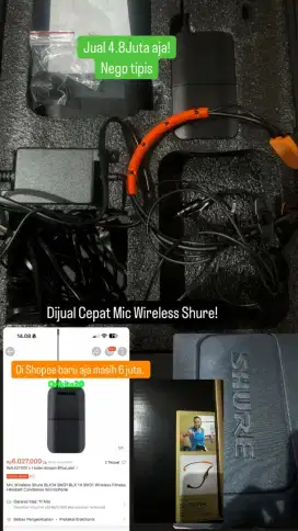 Jual Cepat Wireless Fitness Shure BLX14 SM31