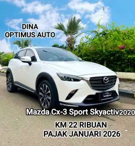 Mazda Cx-3 Sport 2020 Skyactiv 2.0 AT, LOW KM, PAJAK PANJANG