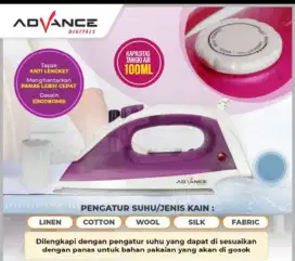 Dijual new setrika uap advance