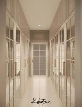 Jasa interior design walk in closet minimalis aesthetic