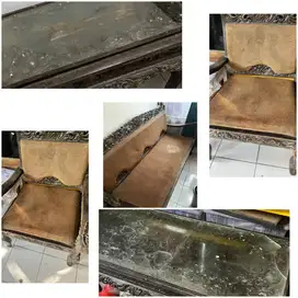 Meja Kursi Jati Lawasan Jadul 1979 NEGO