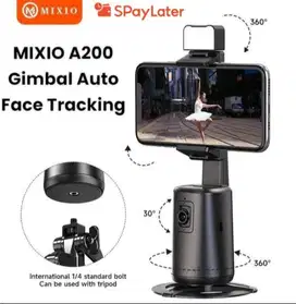 MIXIO A200 Auto Face Tracking Gimbal Handphone Stabilizer 360° With La