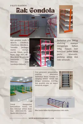 Rak supermarket mewah dan terjangkau