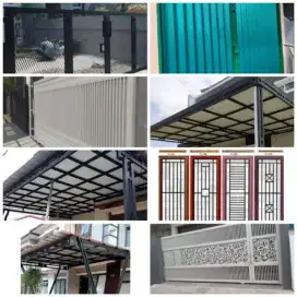 Pagar kanopi dan perbaikan rumah