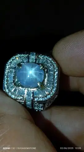 Star blue safir Ceylon Srilanka no heated memo