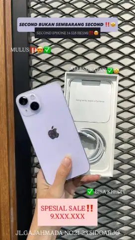 HP PRELOVED IPHONE 14 128 RESMI