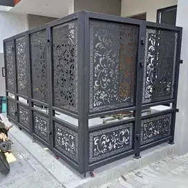 Pagar Minimalis Cutting Laser Gerbang Model Terbaru