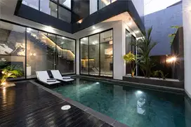Luxury 3 and 4 Bedrooms Black-Finished Villas in Kerobokan - Semer