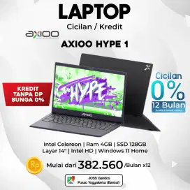 Laptop Axio Hype 1 , Cicilan / Kredit Tanpa DP, Bunga 0% 12 bulan