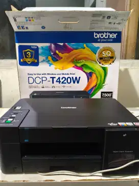 Printer Brother DCP-T420W inktank colour all in one printer inkjet