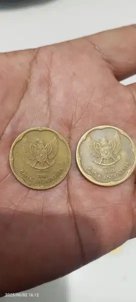 Di jual koin 500 rupiah tahun 1991 bunga melati