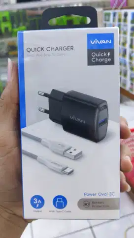 CHARGER TYPE-C 3A VIVAN POWER OVAL 3C