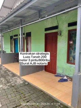 KONTRAKAN MURAH 3 PINTU SIAP HUNI STRATEGIS DI GUNUNG SINDUR BOGOR