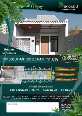 Type besar cash dan KPR tersedia