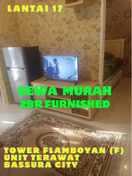 SEWA MURAH BANGET 2BR FURNISHED TOWER F APARTEMEN BASSURA CITY