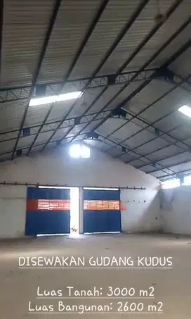 DISEWAKAN GUDANG KUDUS, JAWA TENGAH