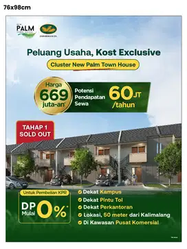 RUMAH KOS PALM TOWN HOUSE JABABEKA
