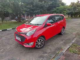 DP Murah Daihatsu Sigra 1.2 R Bensin Matic 2018 Merah s NR